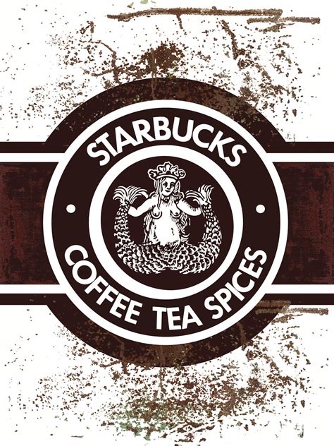 vintage starbucks logo.